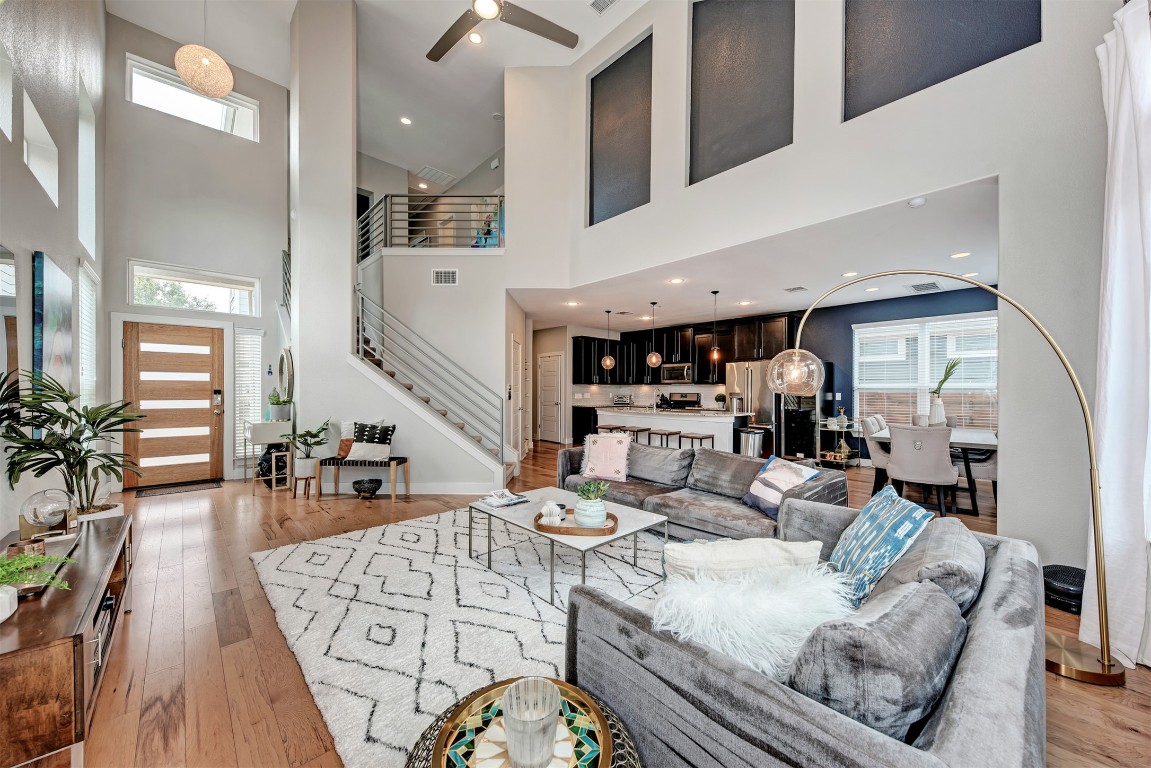 6006 Rubicon Run Austin, TX 78745 - Photo 22 of 22 a living room with furniture and wooden floor