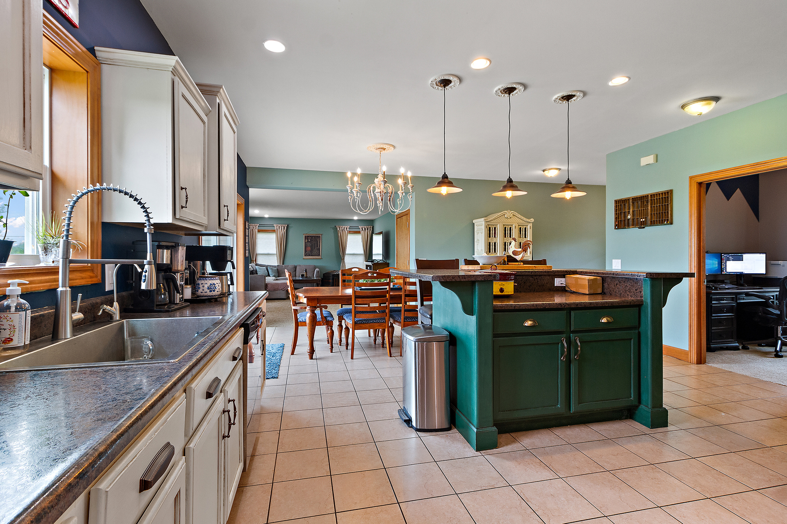 3741 East Chestnut Street Kankakee, IL 60901 - Photo 4 of 44 a kitchen with lots of counter space and a sink