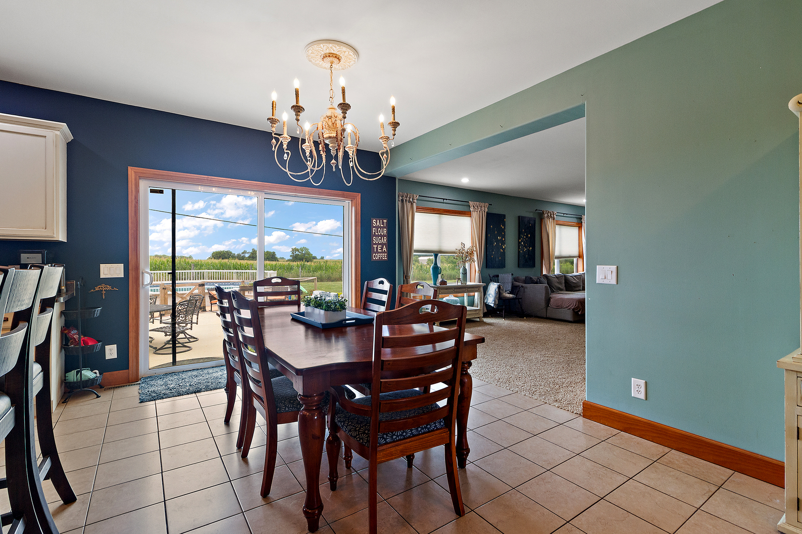 3741 East Chestnut Street Kankakee, IL 60901 - Photo 7 of 44 a view of a dining room with furniture window and outside view