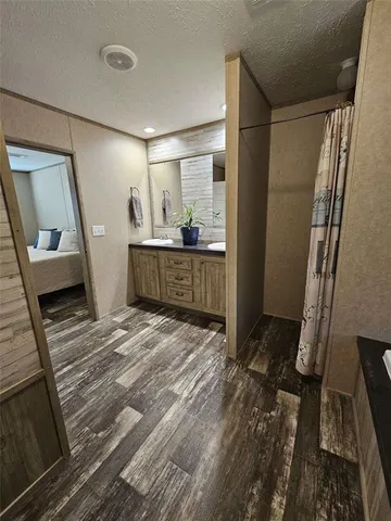 a room with a washer and dryer