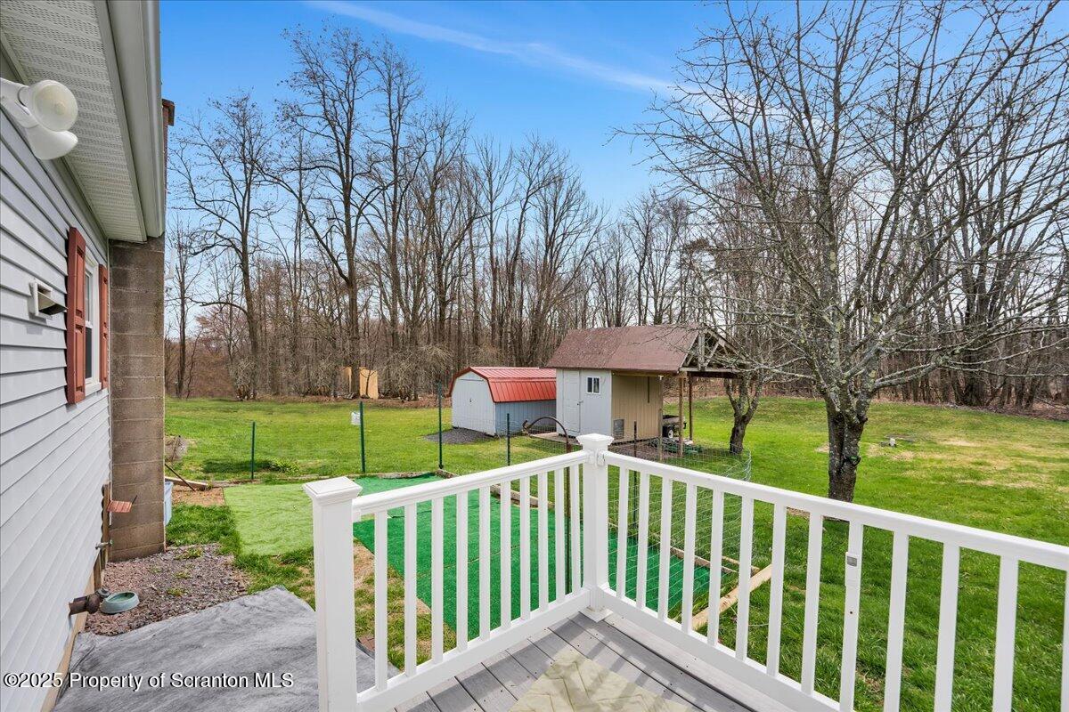 3330 Quicktown Road Moscow, PA 18444 - Photo 24 of 34 a view of a deck and yard