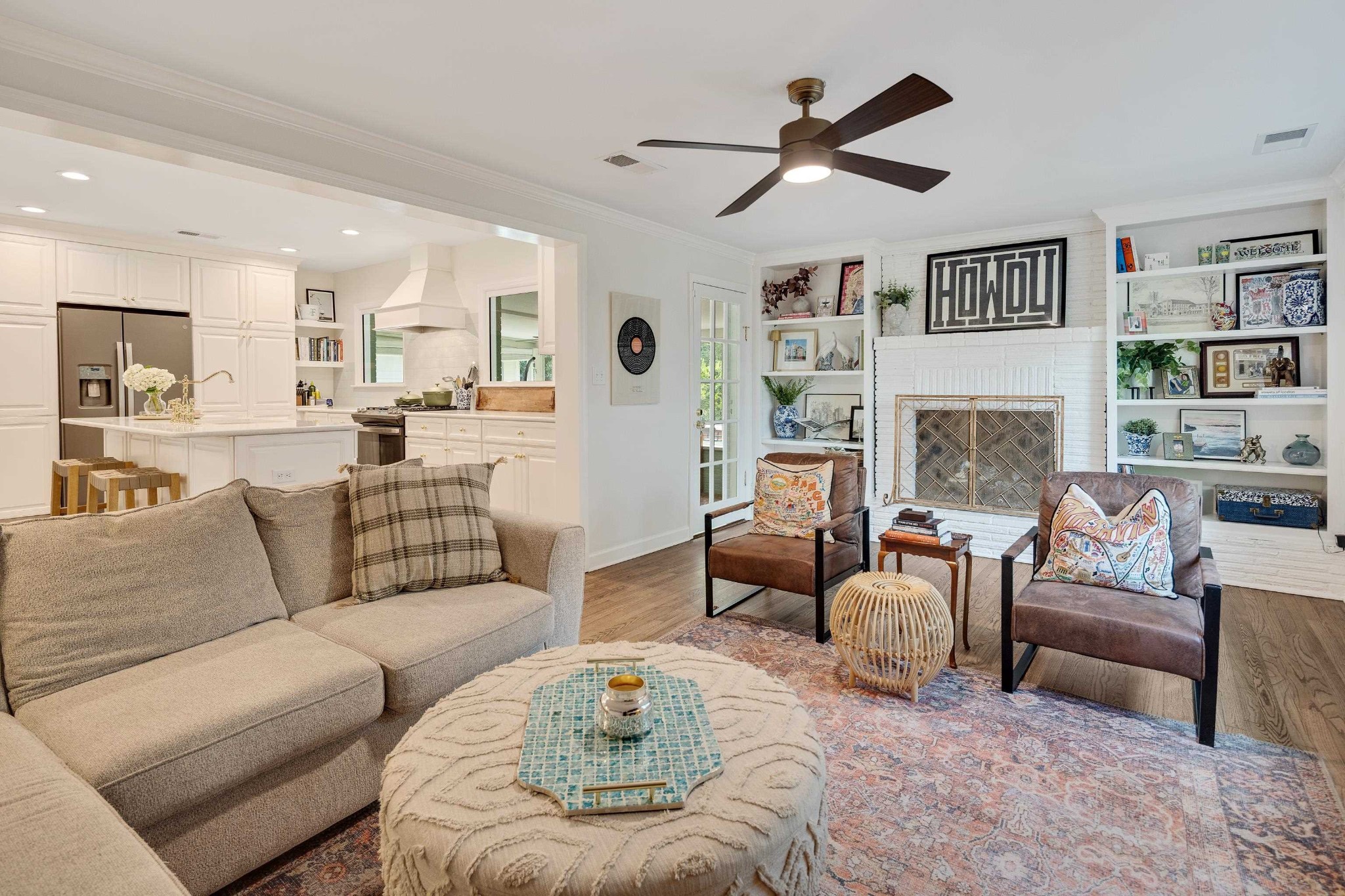 267 Barry Road Memphis, TN 38117 - Photo 15 of 40 a living room with fireplace furniture and a rug