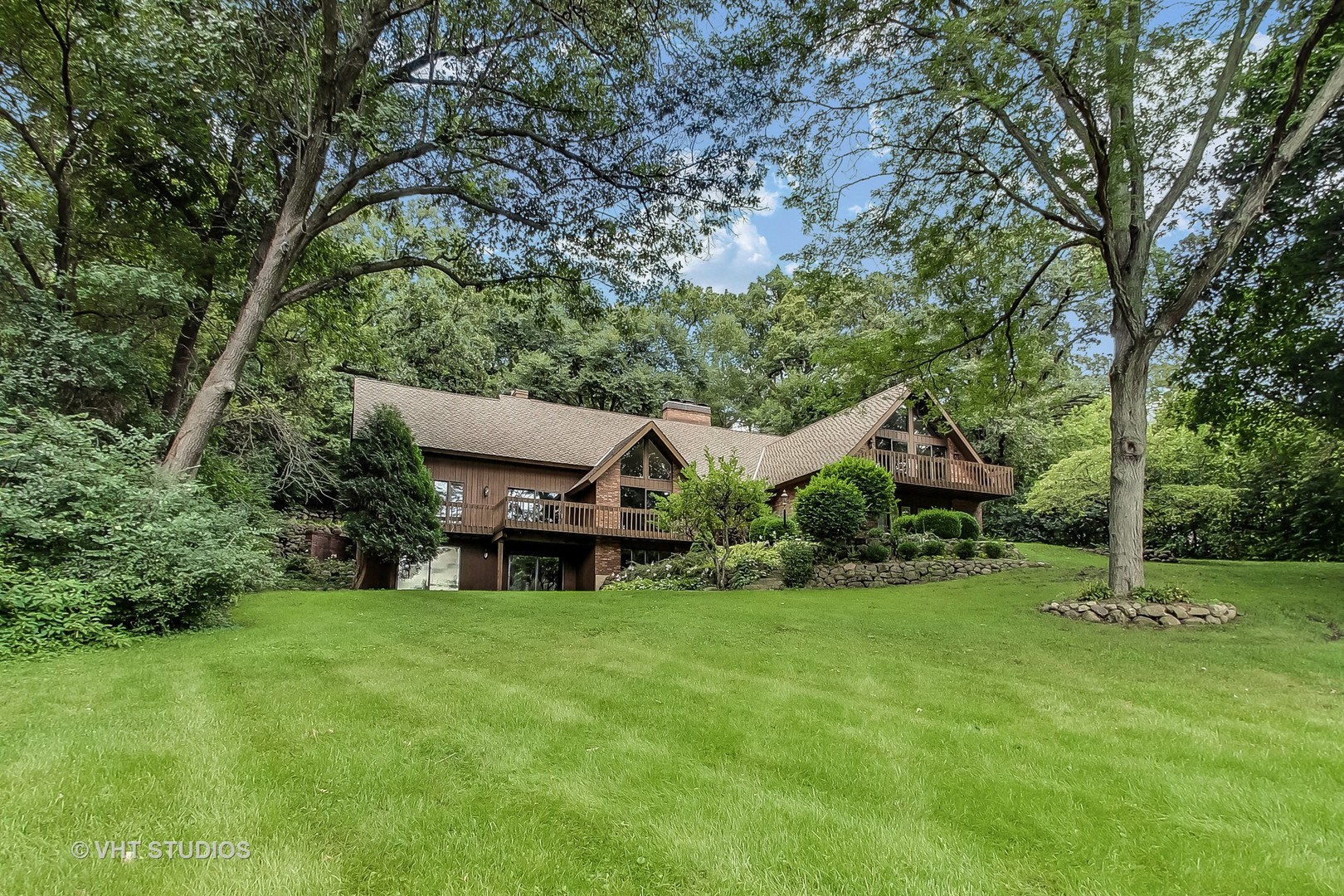19 Marryat Road Trout Valley, IL 60013 - Photo 2 of 42 a view of a house with a big yard and large tree