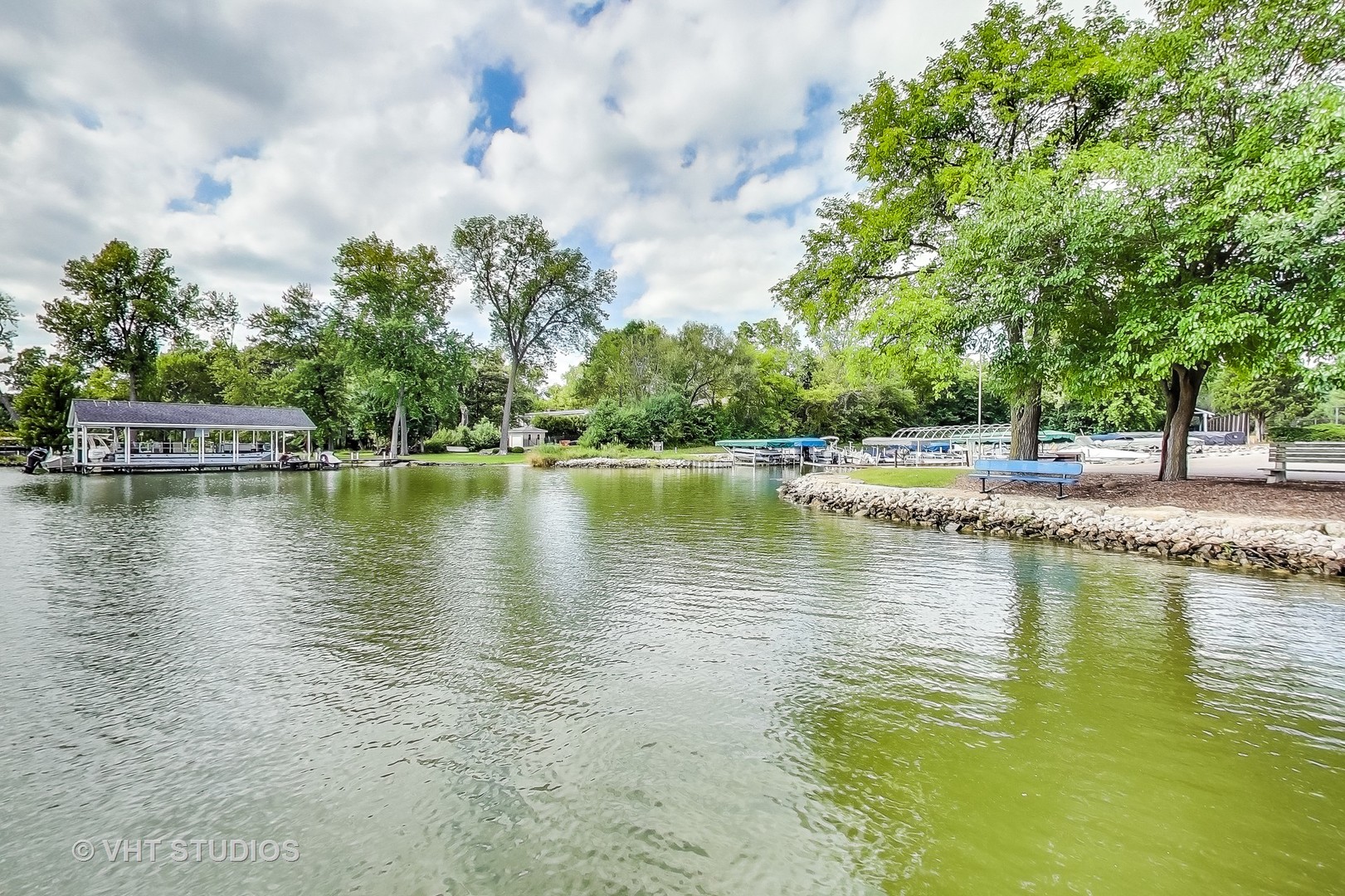 19 Marryat Road Trout Valley, IL 60013 - Photo 34 of 42 a view of a lake with houses in the background