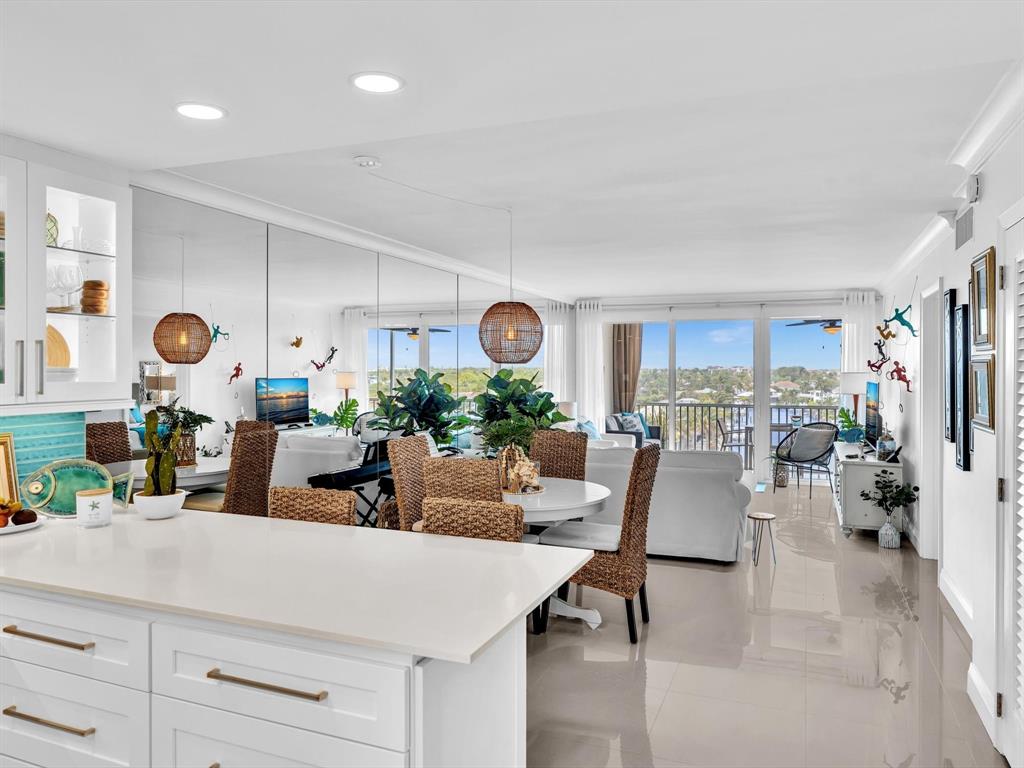 3100 South Ocean Boulevard, Unit 712 Highland Beach, FL 33487 - Photo 6 of 50 a living room with furniture and a large window