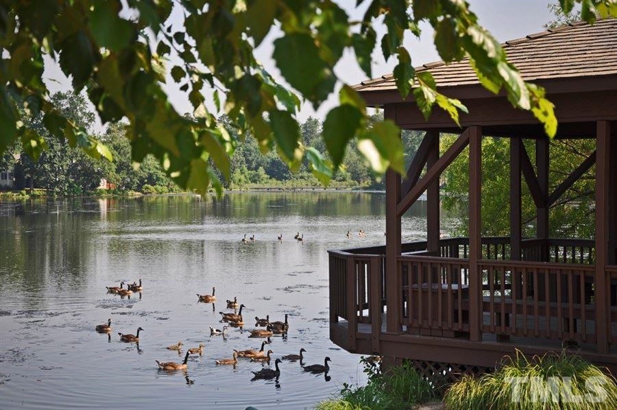 2028 Muirfield Village Way Raleigh, NC 27604 - Photo 14 of 20 Gazebo at the neighborhood fishin' hole. One block from your house.