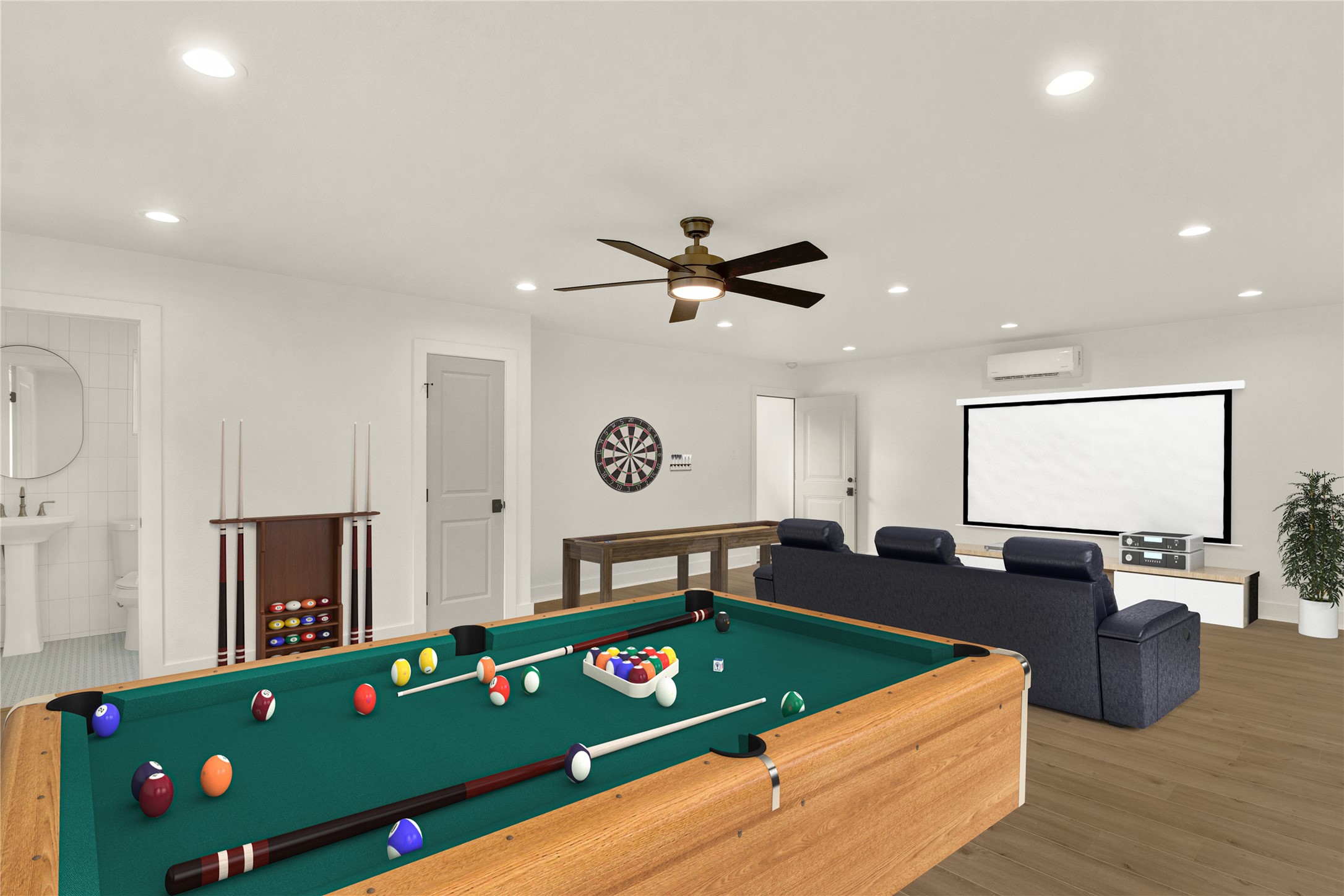 1535 Rutland Street Houston, TX 77008 - Photo 34 of 46 a room with pool table and windows