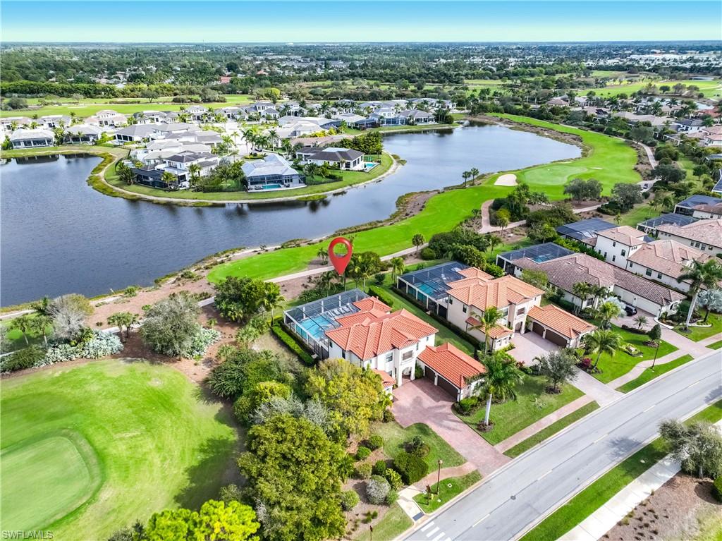 9852 Corso Bello Drive Naples, FL 34113 - Photo 14 of 50 View of property location featuring nearby suburban area, a golf course, and a nearby body of water
