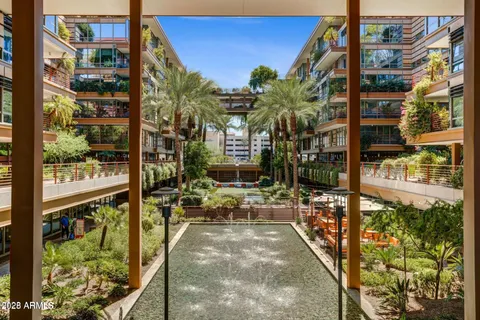 a view of outdoor space with seating