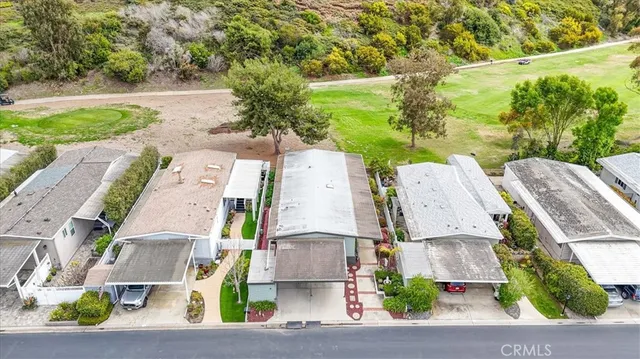 a backyard of a house