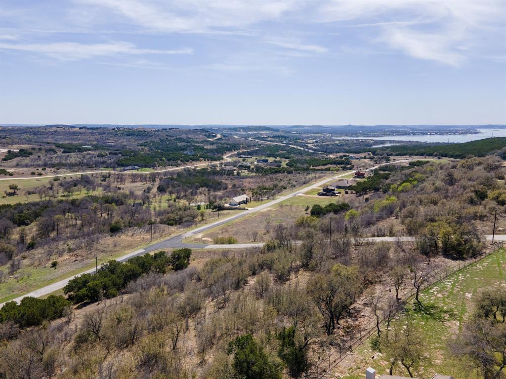 Lot 764 Sawtooth Mountain Road Graford, TX 76449 - Photo 8 of 18 an aerial view of a city and mountain view in back