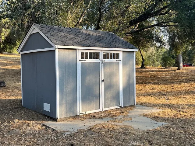 a backyard of a house