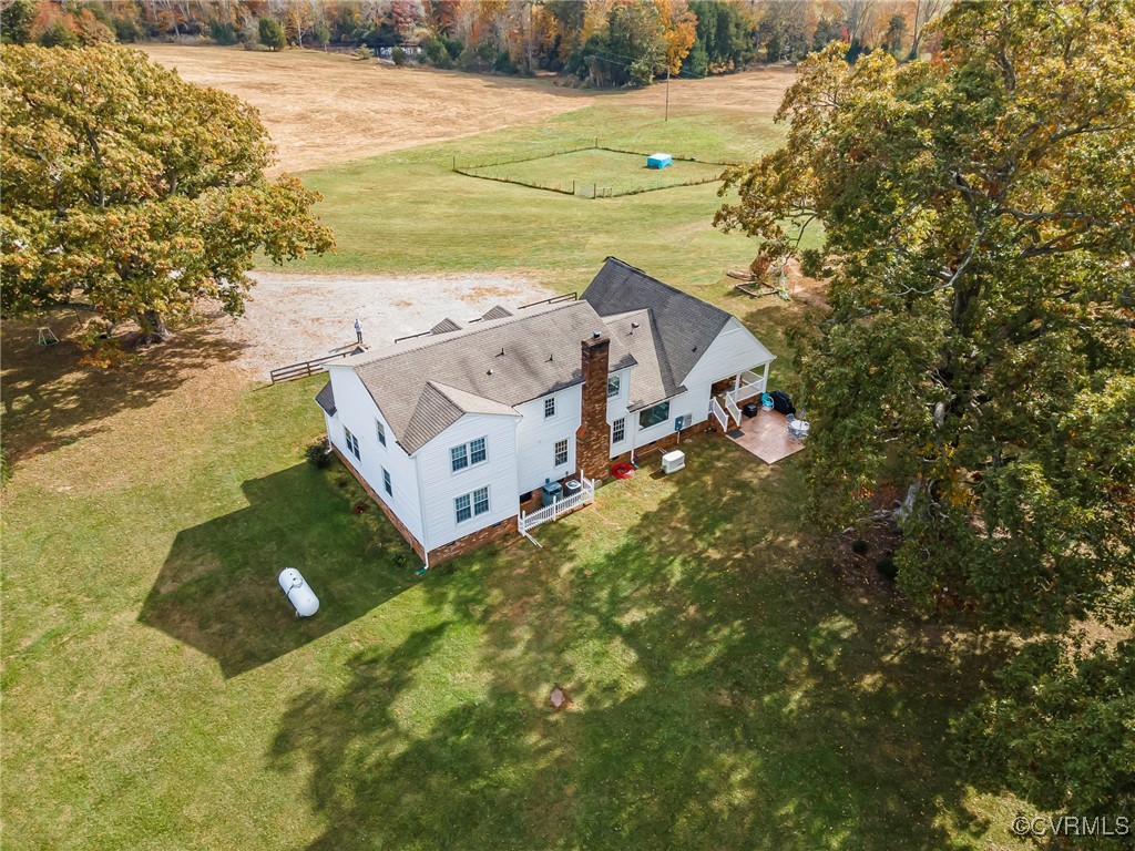 3830 Leabough Road Goochland, VA 23063 - Photo 46 of 47 Aerial view, rear of home