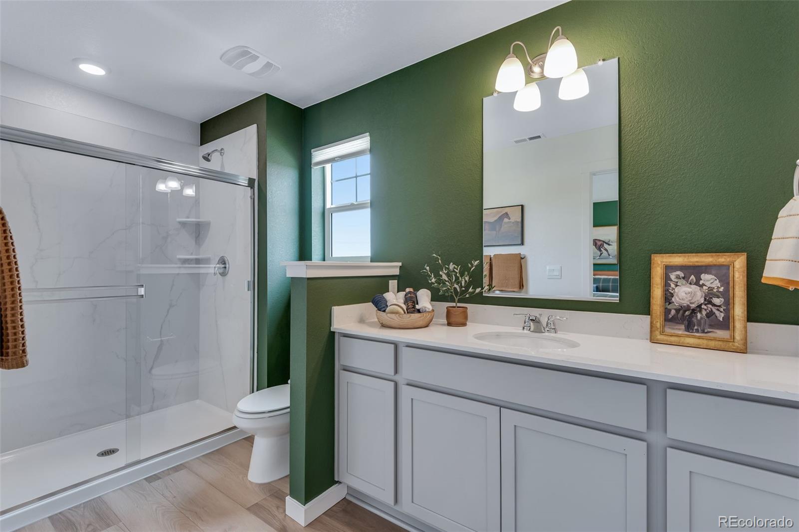 612 South Cabernet Avenue Fort Lupton, CO 80621 - Photo 46 of 49 a bathroom with a sink a toilet and shower