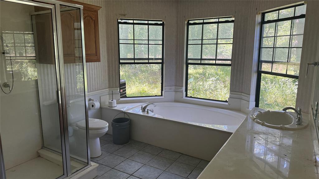 6582 Taylor Road Kaufman, TX 75142 - Photo 29 of 40 a bathroom with a bathtub sink and window