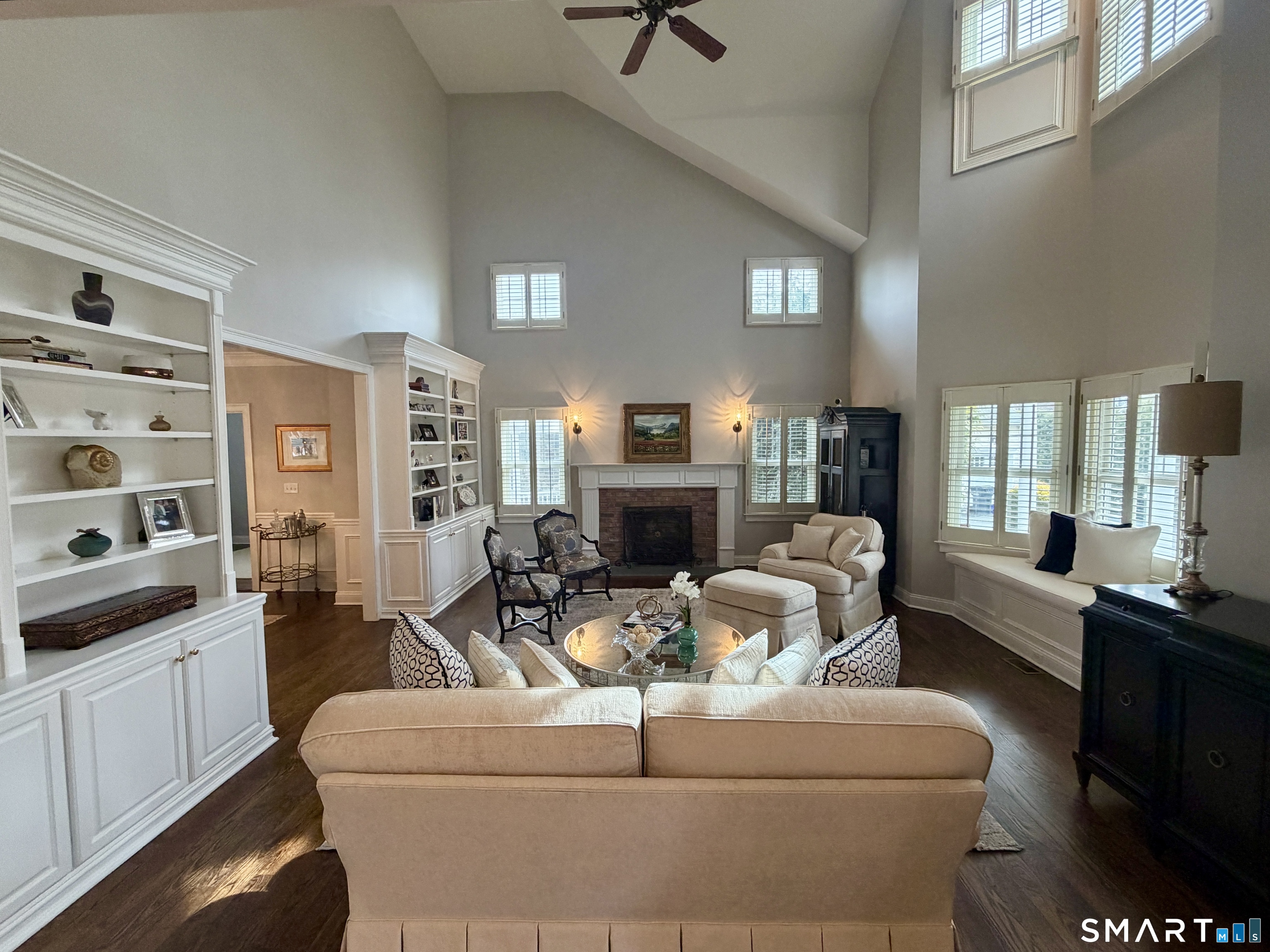 6 Winding Way, Unit 6 Trumbull, CT 06611 - Photo 5 of 37 a living room with fireplace furniture and a large window