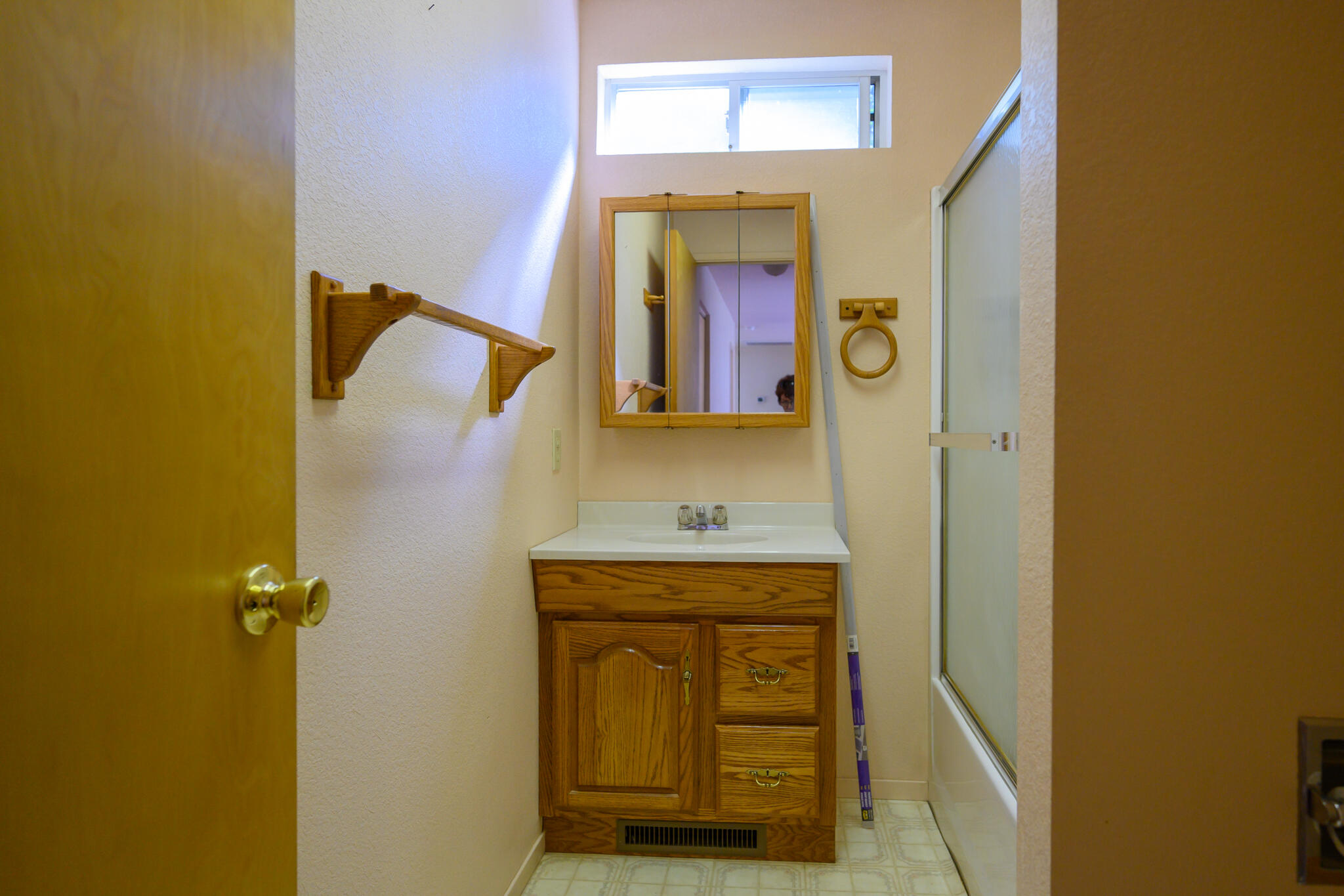 2307 Goose Ranch Road Lewiston, CA 96052 - Photo 28 of 37 a bathroom with a sink and a mirror