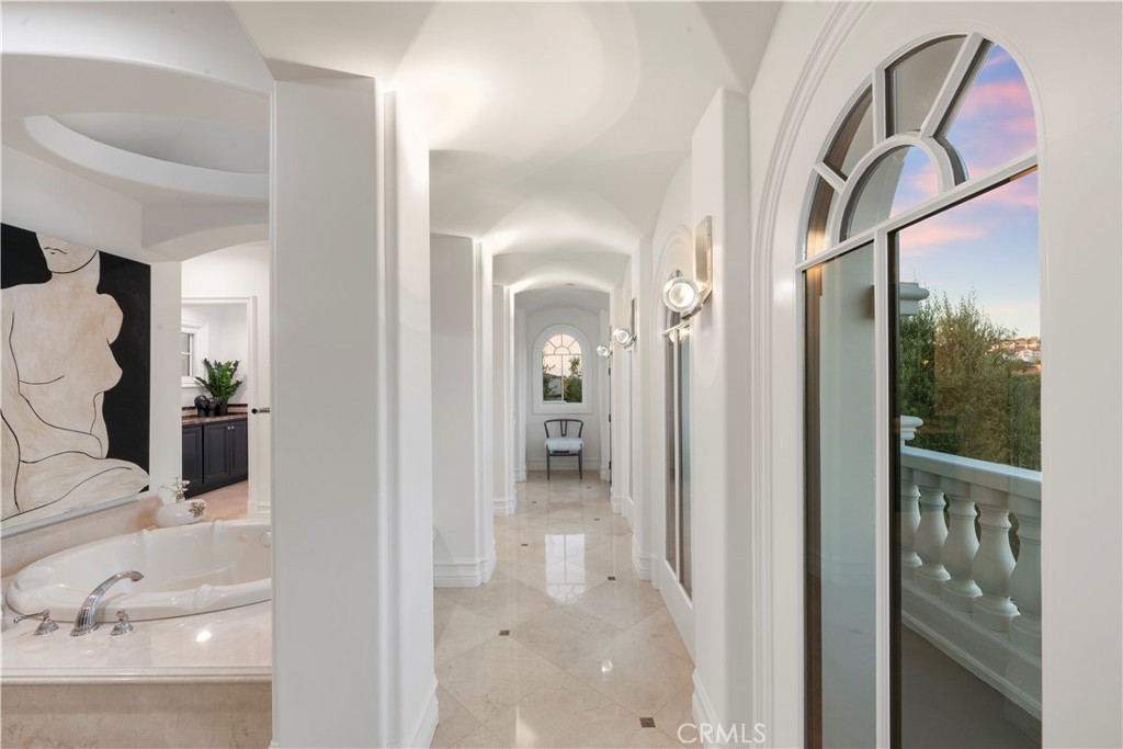 28 Shoreridge Newport Coast, CA 92657 - Photo 41 of 75 The primary bathroom with 2 water closets, seperate jacuzzi tub, seperate shower and walk-in closet and dressing room.
