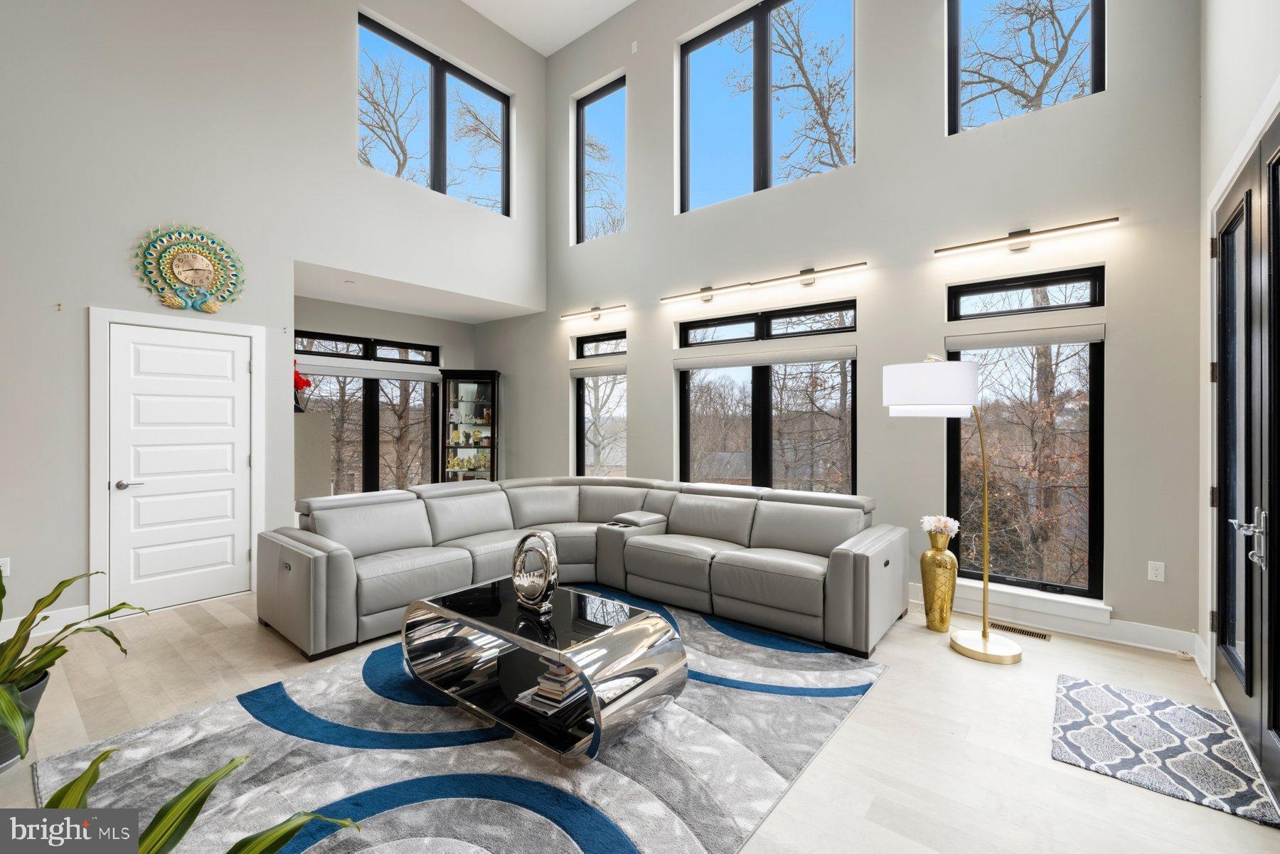 6713 Box Turtle Court New Market, MD 21774 - Photo 4 of 70 Two story Great Room with custom black windows.