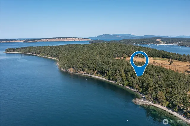 a view of a lake with a mountain