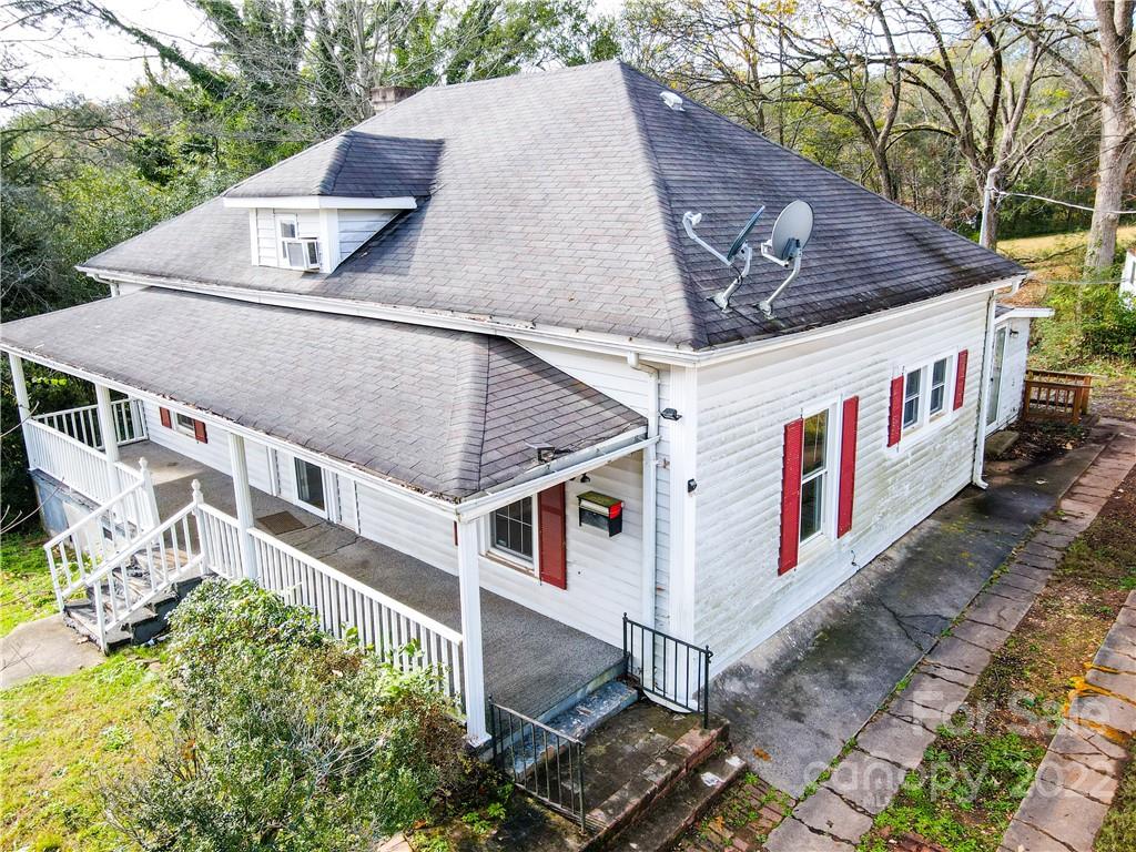 199 North Meridian Street Rutherfordton, NC 28139 - Photo 36 of 39 a aerial view of a house with a yard