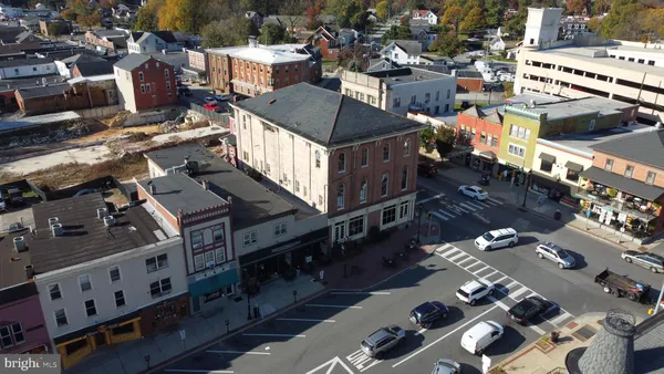 a aerial view of a house