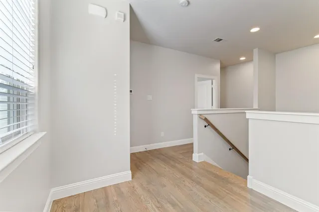 an entryway in a hall with an entryway