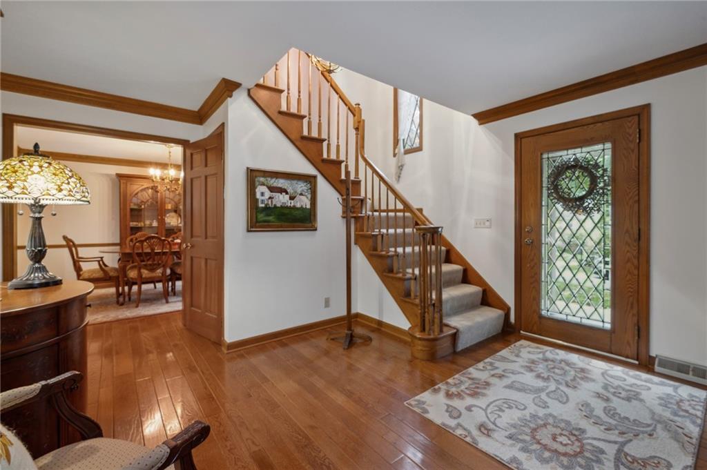 9780 Woodland Road North Pittsburgh, PA 15237 - Photo 3 of 47 Another View Of The Foyer And Custom Designed Front Door