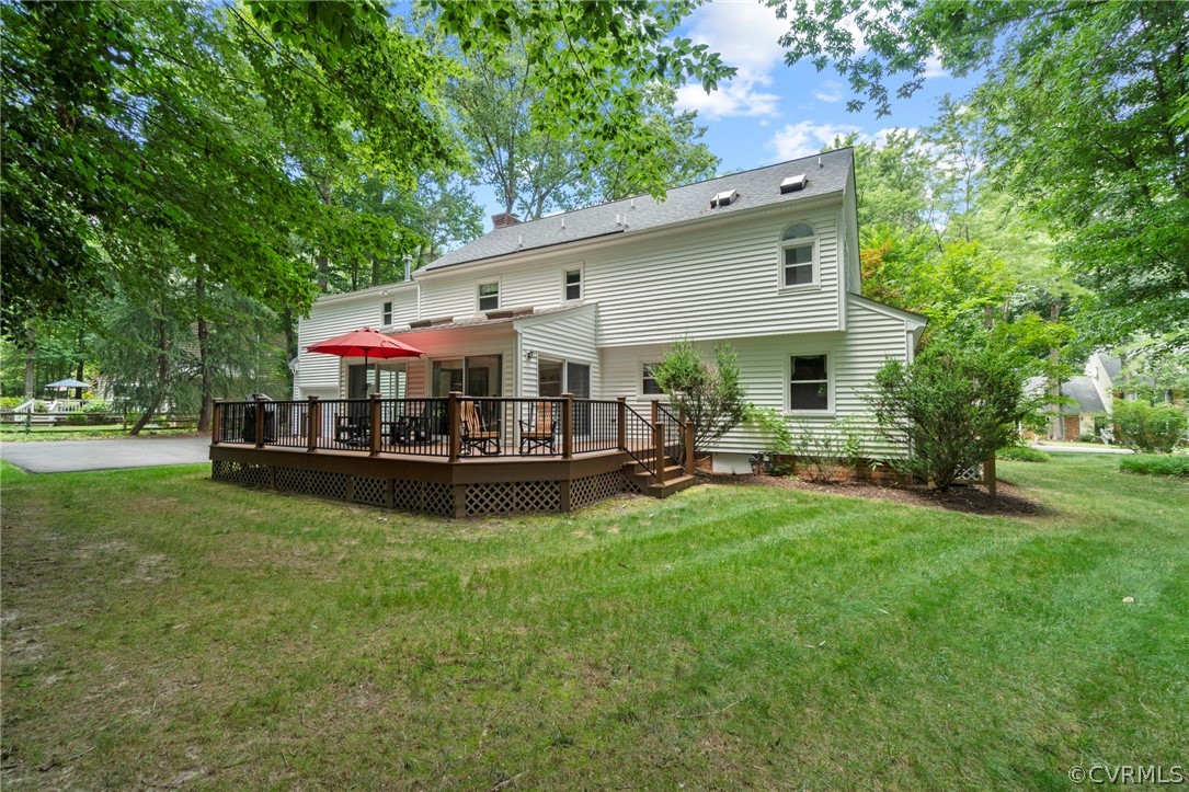 13903 Beechwood Point Road Midlothian, VA 23112 - Photo 32 of 33 a view of a house with a yard porch and sitting area