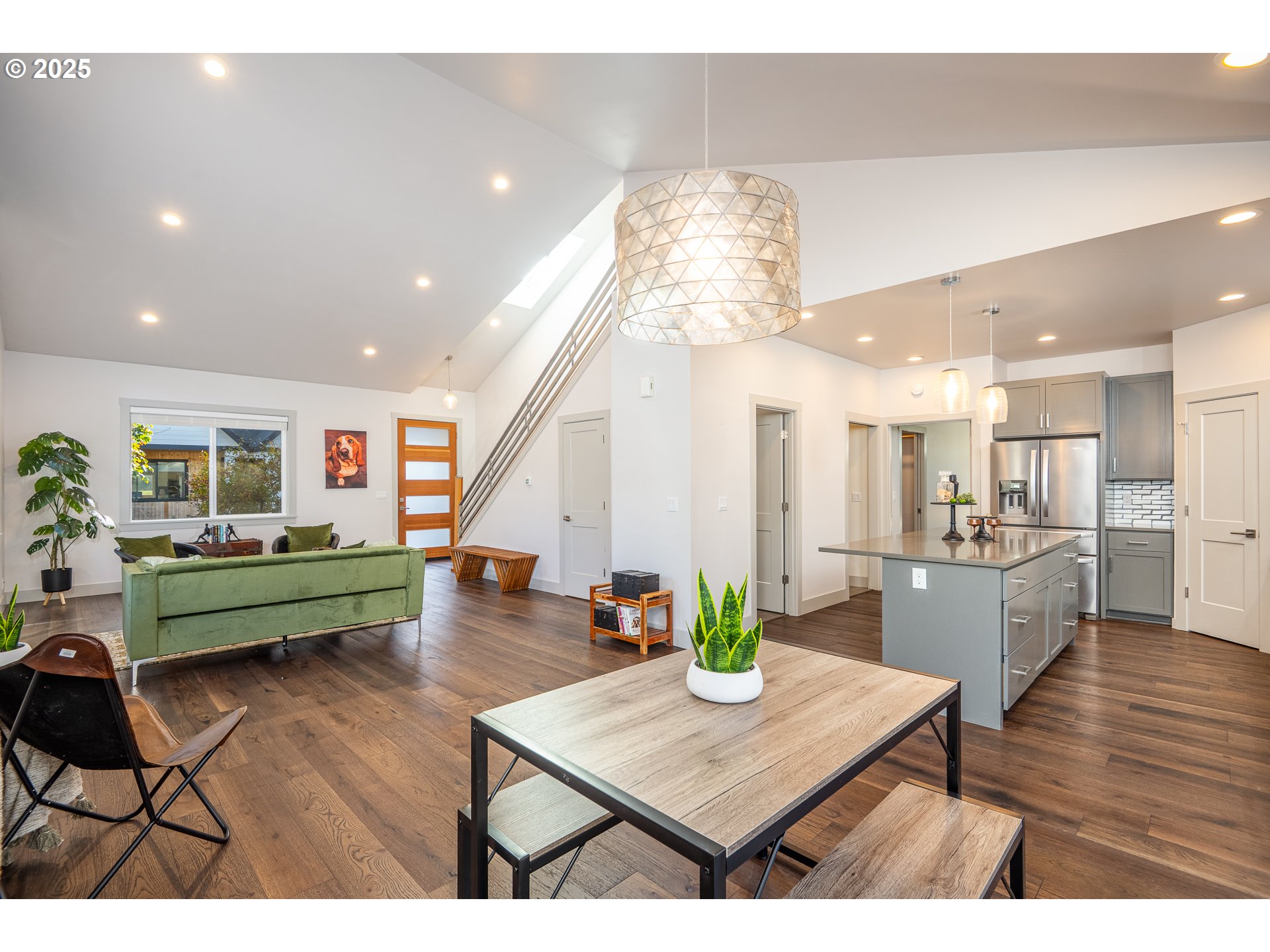3352 Zane Lane Eugene, OR 97404 - Photo 9 of 42 a dining room with furniture and a wooden floor