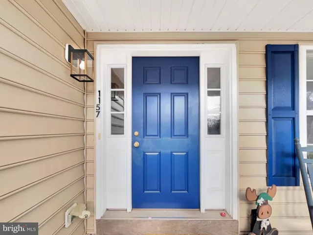 a view of wooden door