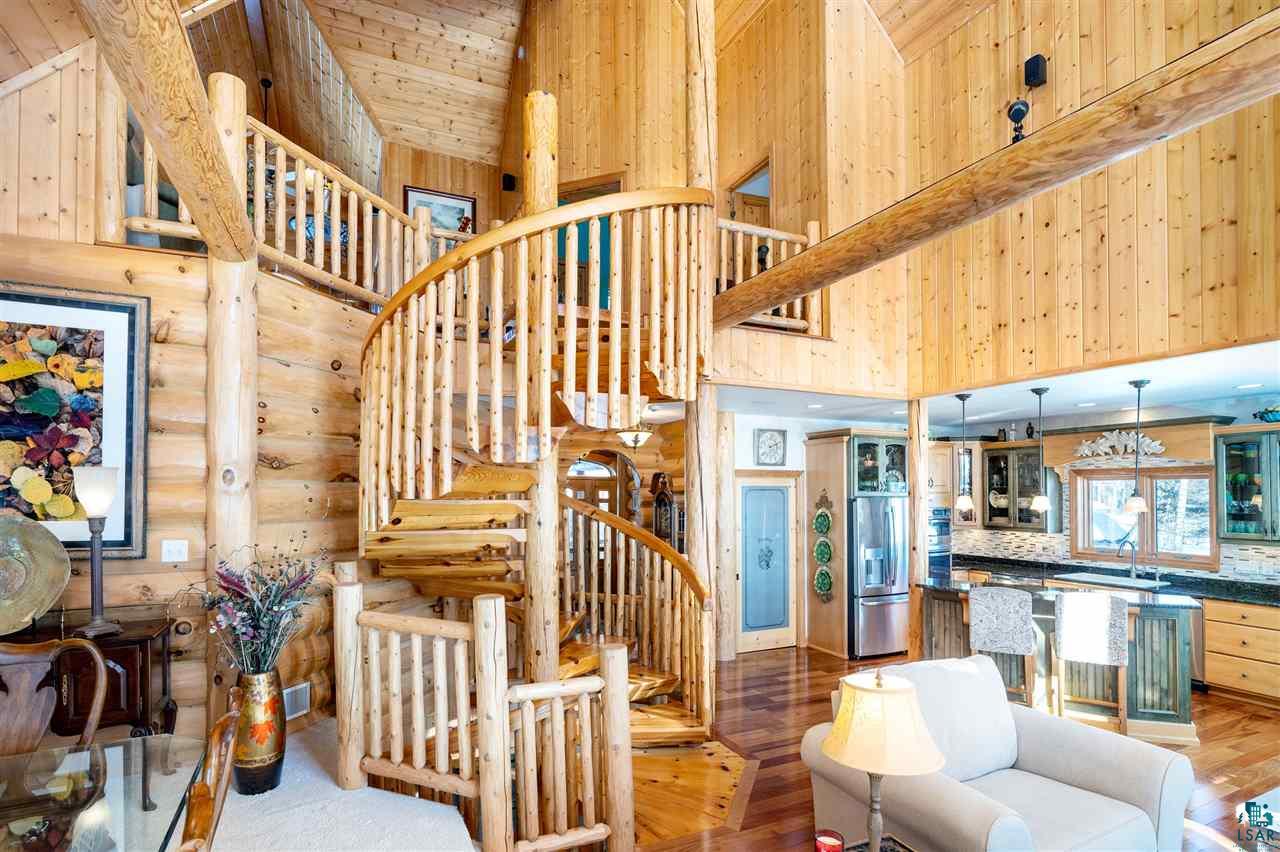 5960 North Pike Lake Road Duluth, MN 55811 - Photo 6 of 49 Easy stairs to the loft! A king size Ensuite and open area for Bunks, Hobbies or Music!