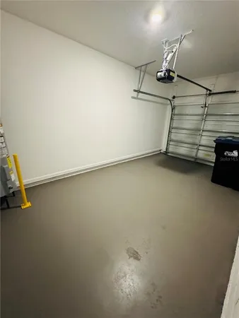 a view of a room with an empty space