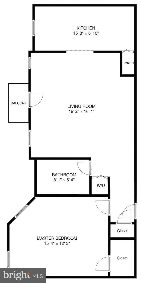 1423 R Street Northwest, Unit 302 Washington, DC 20009 - Photo 12 of 12 Floor plan