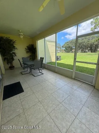 a view of outdoor space with seating area