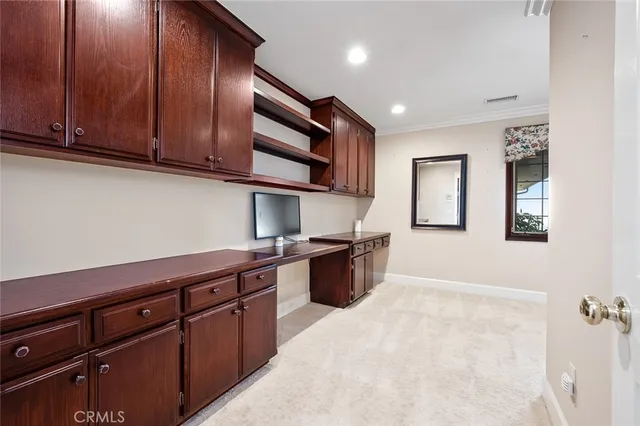 a view of an empty room