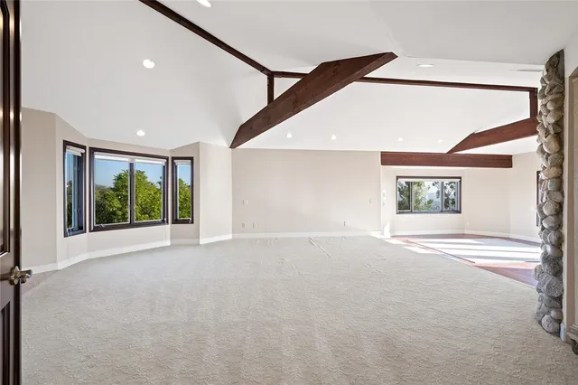 a view of a terrace with furniture and a potted plant