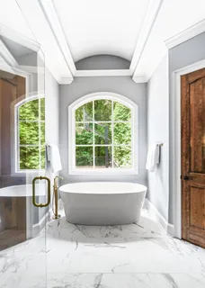 a view of an outdoor space and tennis court