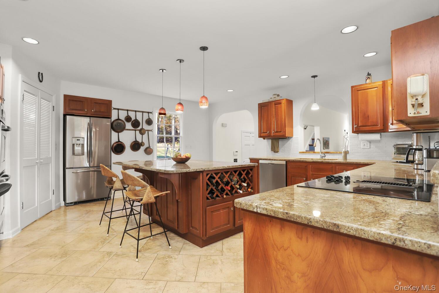 517 Old Chappaqua Road Briarcliff Manor, NY 10510 - Photo 6 of 32 Eat in Kitchen with stainless appliances and recessed lighting