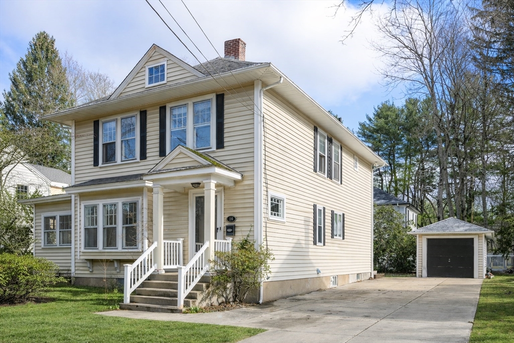 16 Intervale Road Wellesley, MA 02481 - Photo 1 of 24 a front view of a house with a yard