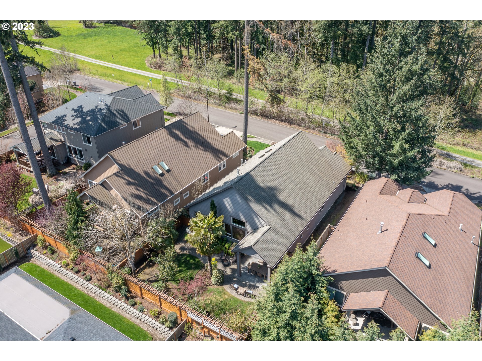 12918 Southwest Sevilla Avenue Portland, OR 97223 - Photo 42 of 44 an aerial view of a house with a yard