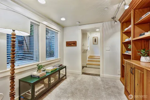 a view of front door and bedroom