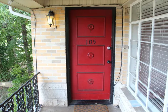 a view of front door