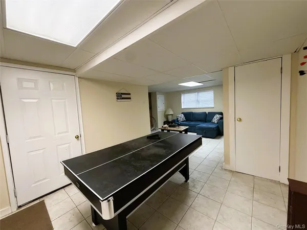 a room with furniture