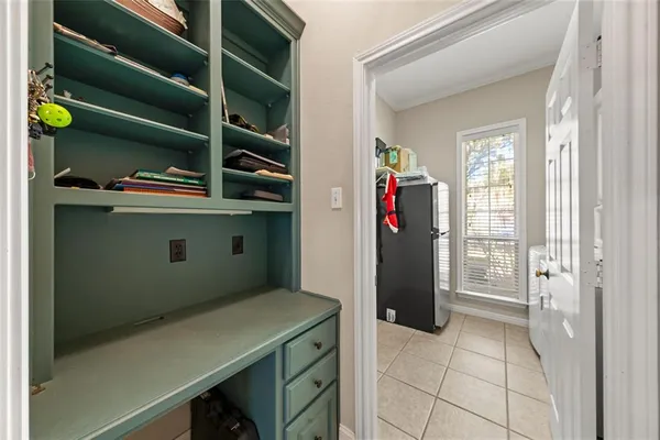 a room with closet