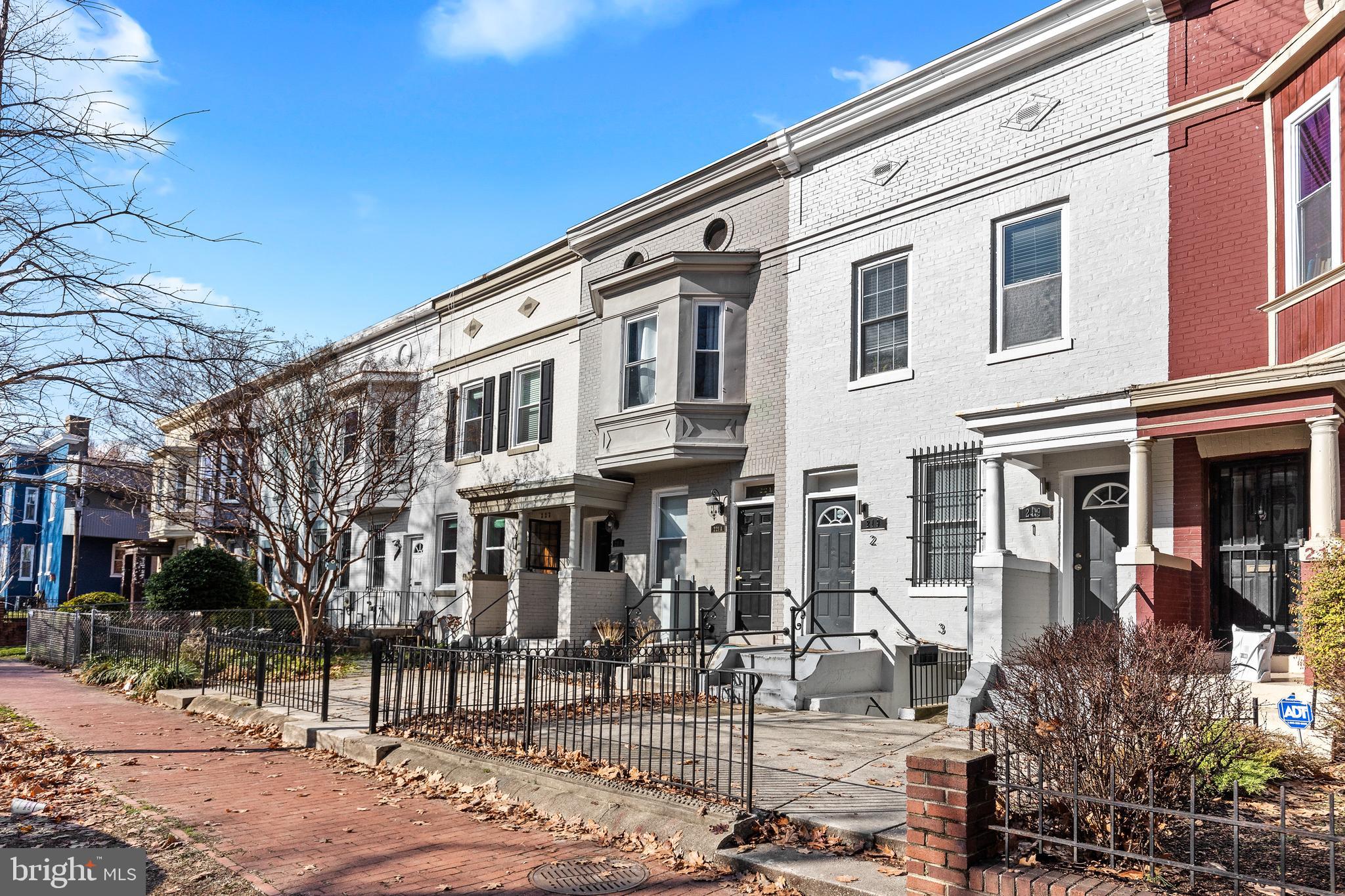 219 P Street Northwest, Unit C Washington, DC 20001 - Photo 2 of 3 a front view of a building with street view