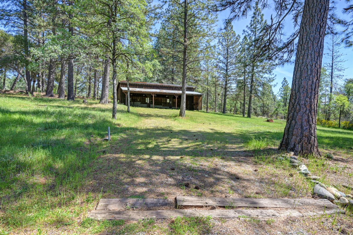 5215 Faraway Road Greenwood, CA 95635 - Photo 32 of 46 view of grassy yard featuring an outbuilding
