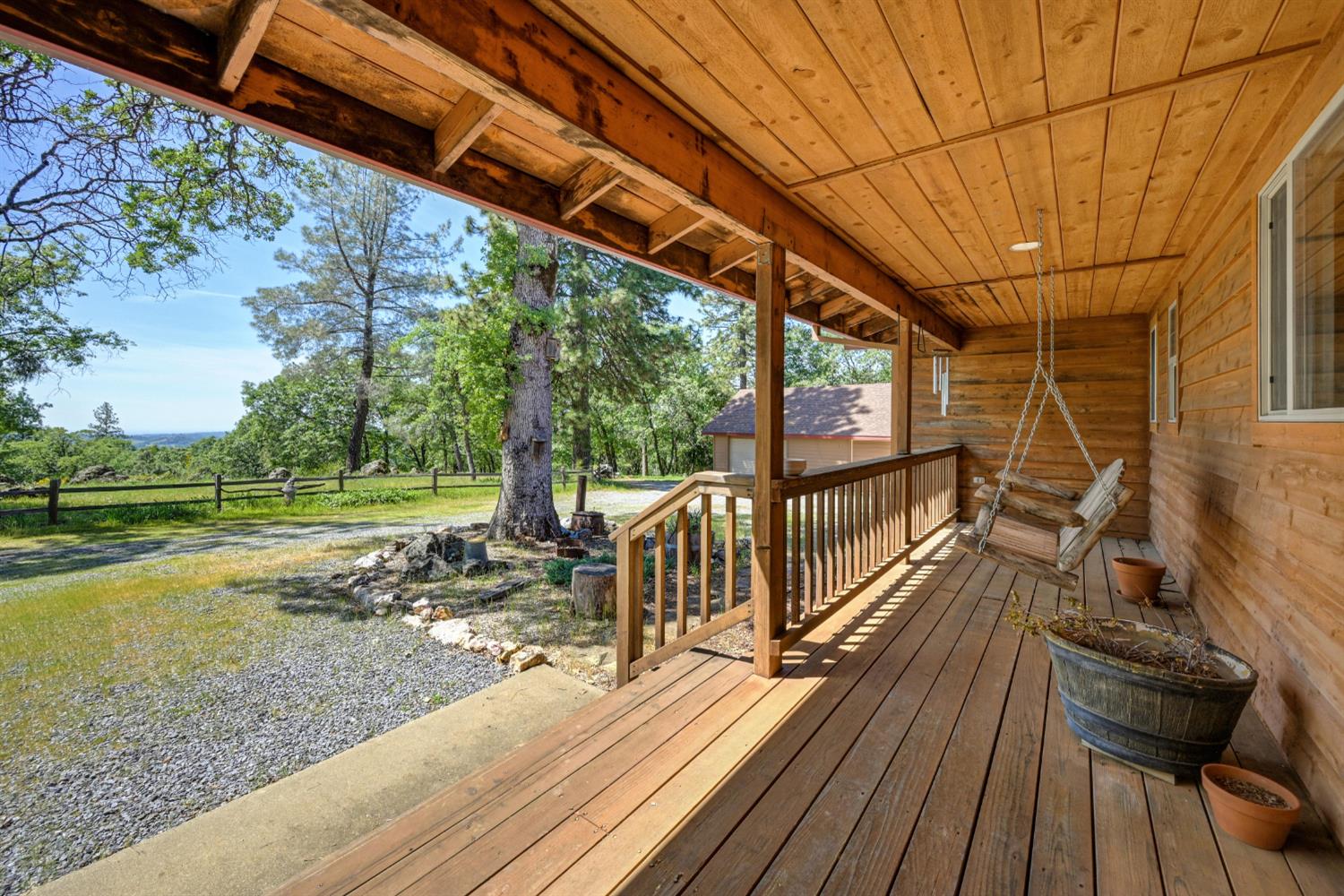 5215 Faraway Road Greenwood, CA 95635 - Photo 6 of 46 view of wooden porch
