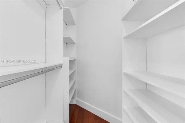 a view of walk in closet