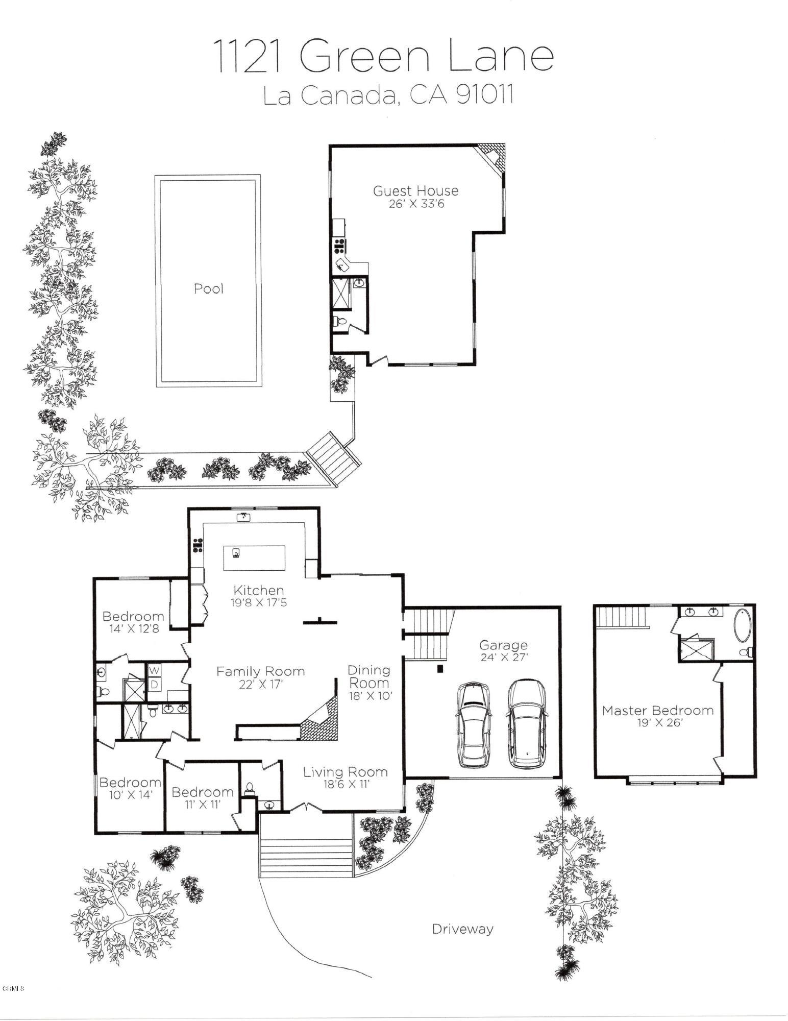 1121 Green Lane La Canada Flintridge, CA 91011 - Photo 49 of 49 Floor Plan(JPEG)
